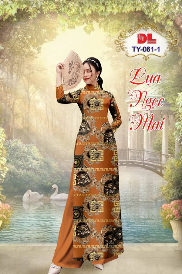 Vải Áo Dài Hoa Văn AD TY061 14